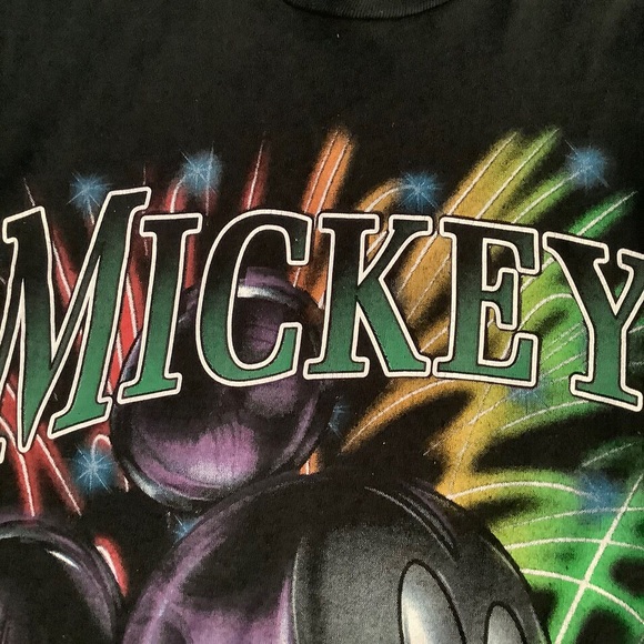 Black sleeveless Mickey Tee - Picture 2 of 4